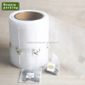 Tea triangular pla biodegradable corn fiber tea bags with label tag